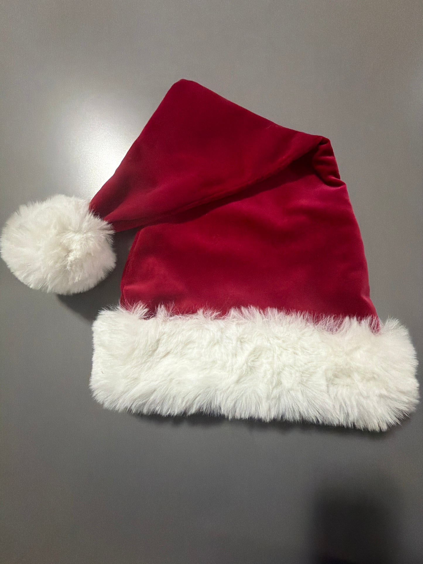 23” cherry cotton velvet hat