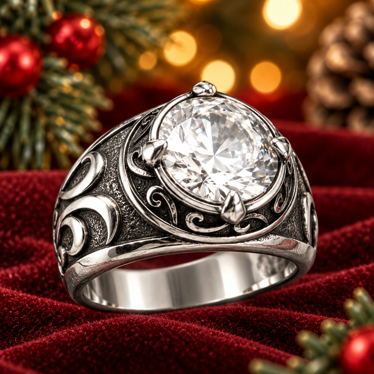 PRE-ORDER Santa Ring - Clear Gem
