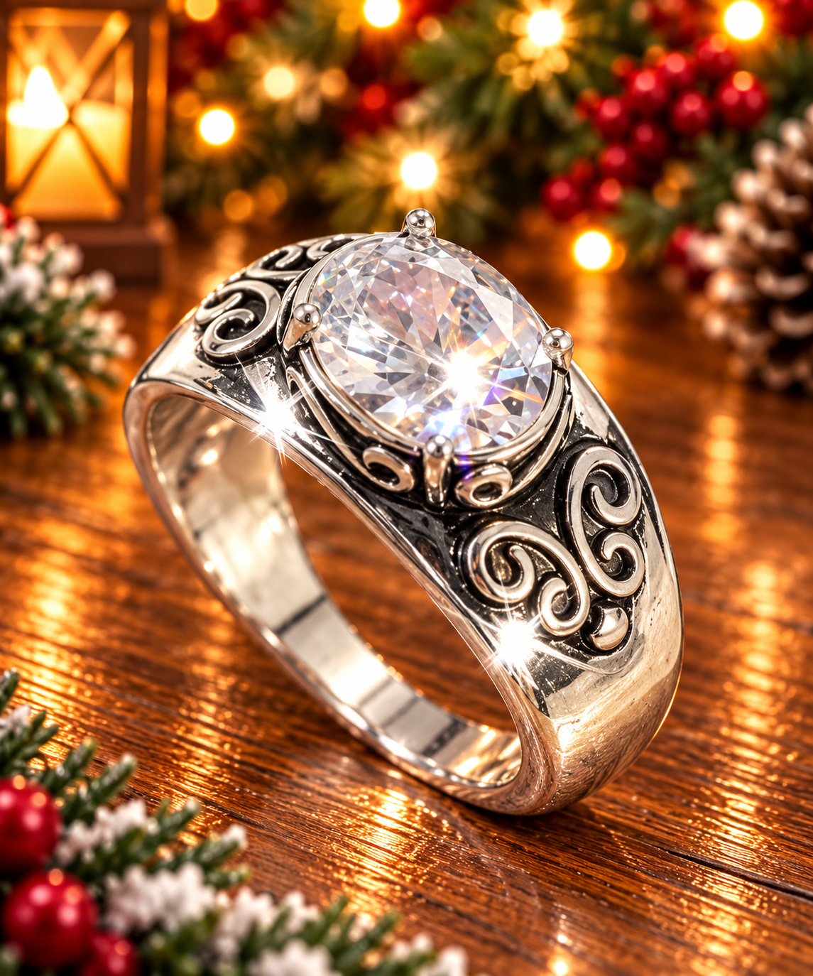 Mrs. Claus Ring - Silver