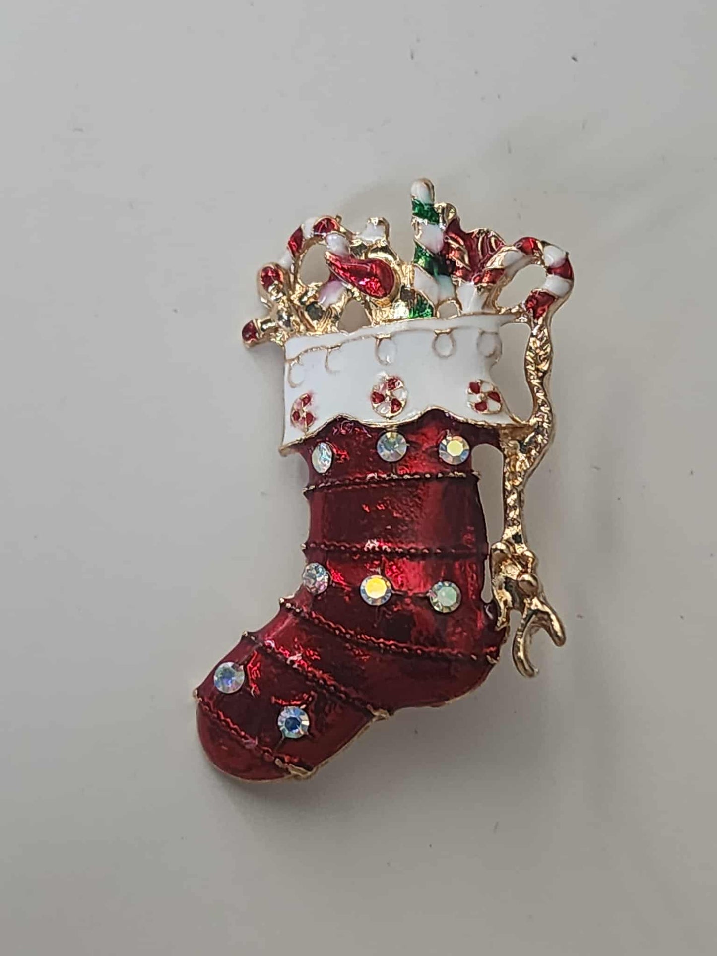 Stocking Brooch