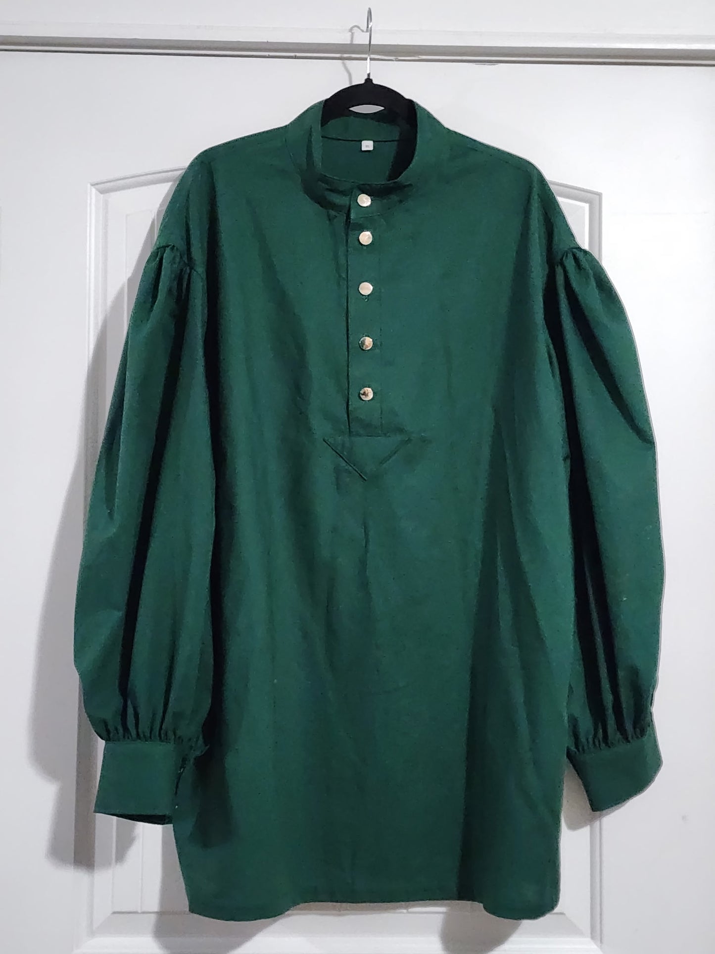 Pre Order Puffy Sleeve Shirt - Hunter Green