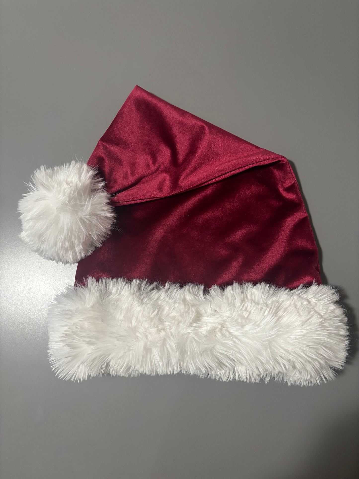 Discounted- 22” Burgundy Velvet unlined