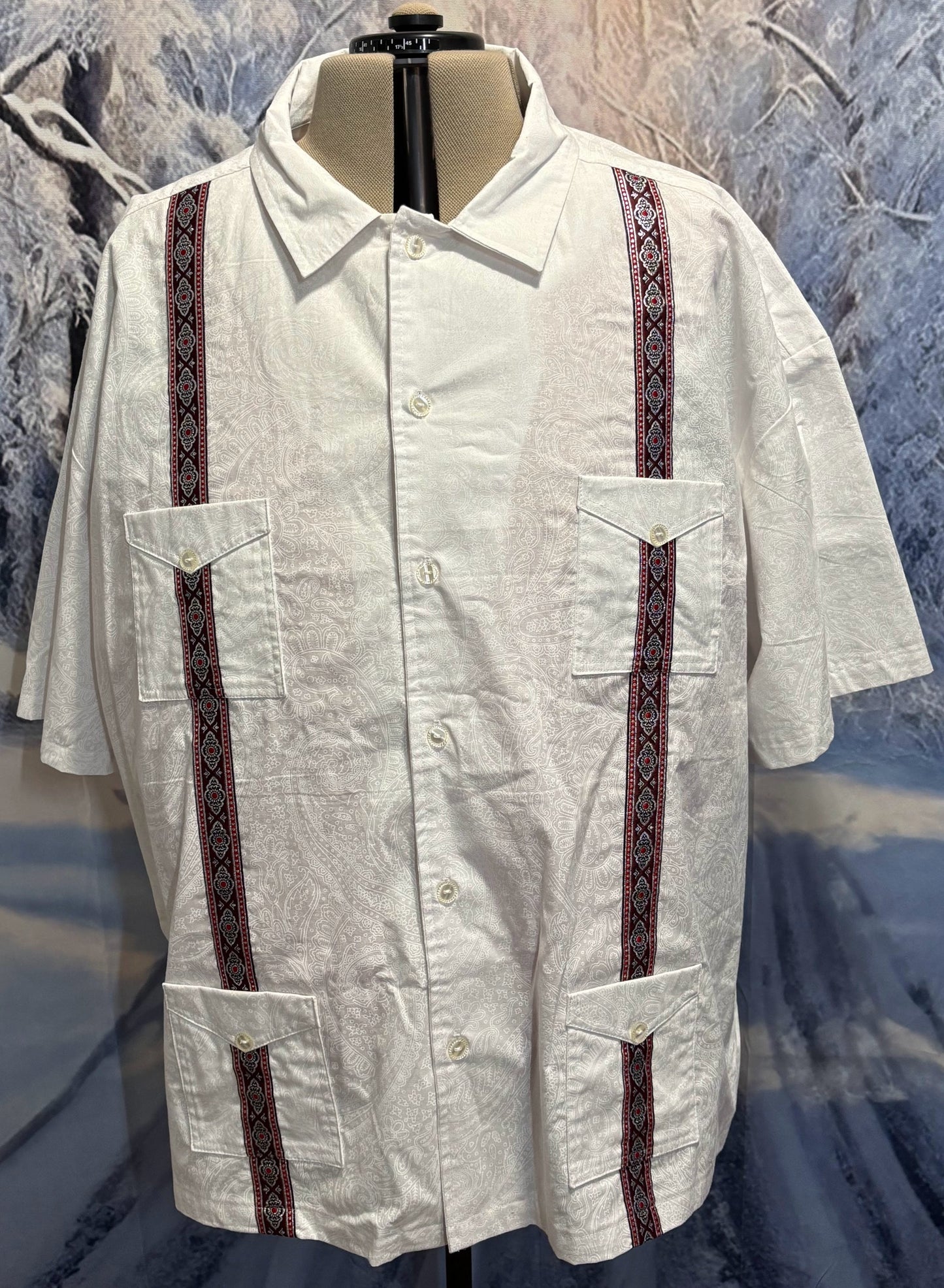 Guayabera Shirt - White