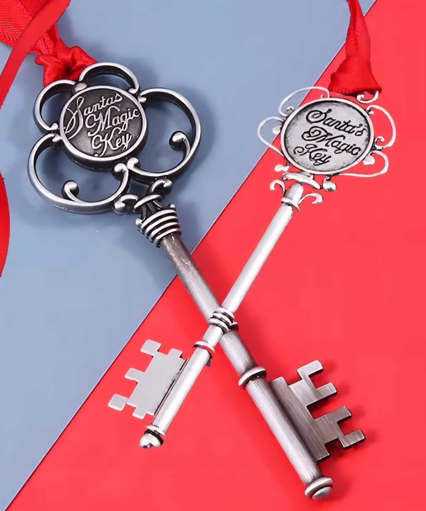 Santa's Magic Key - Antique Silver