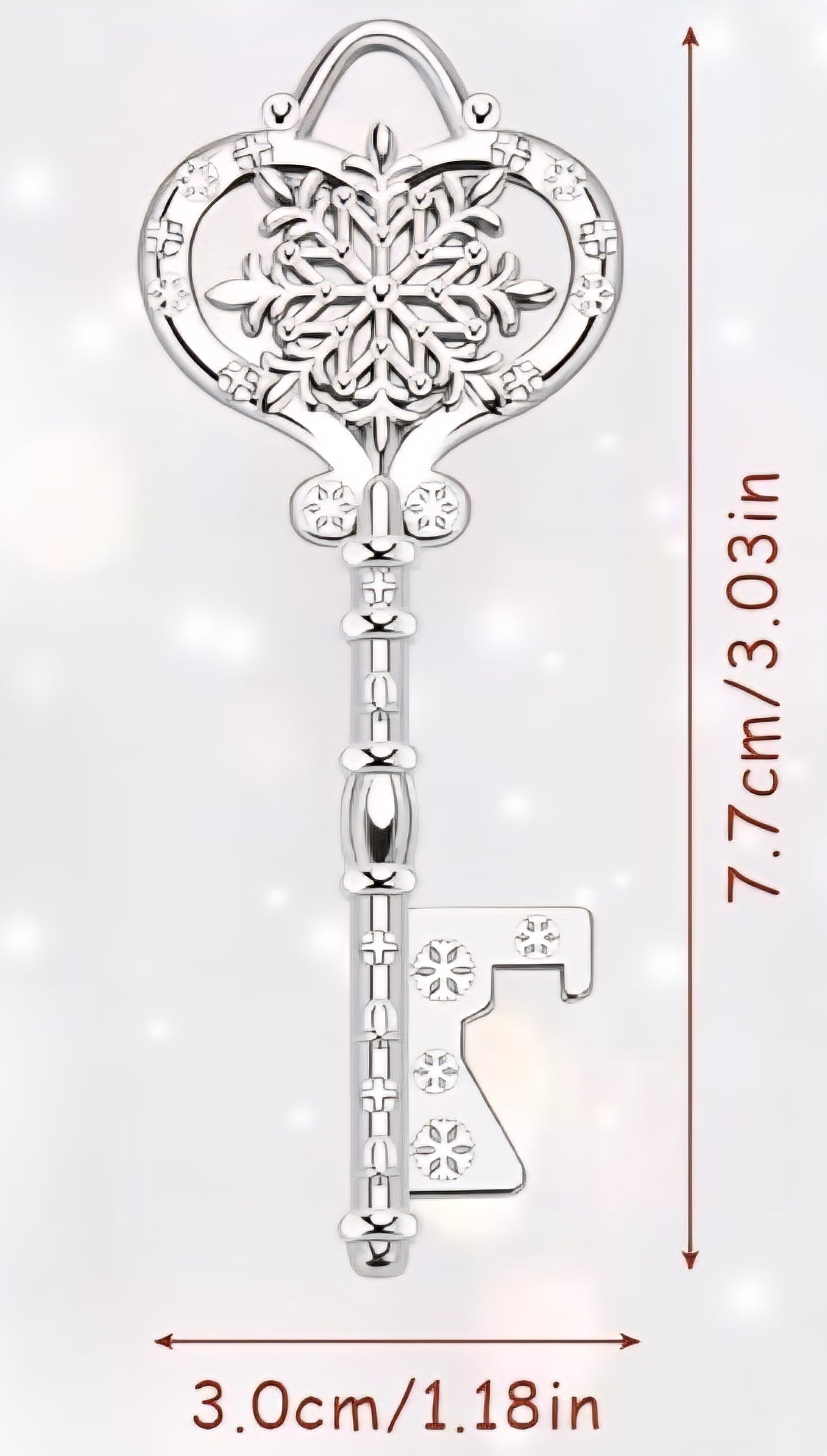 Silver Snowflake Key