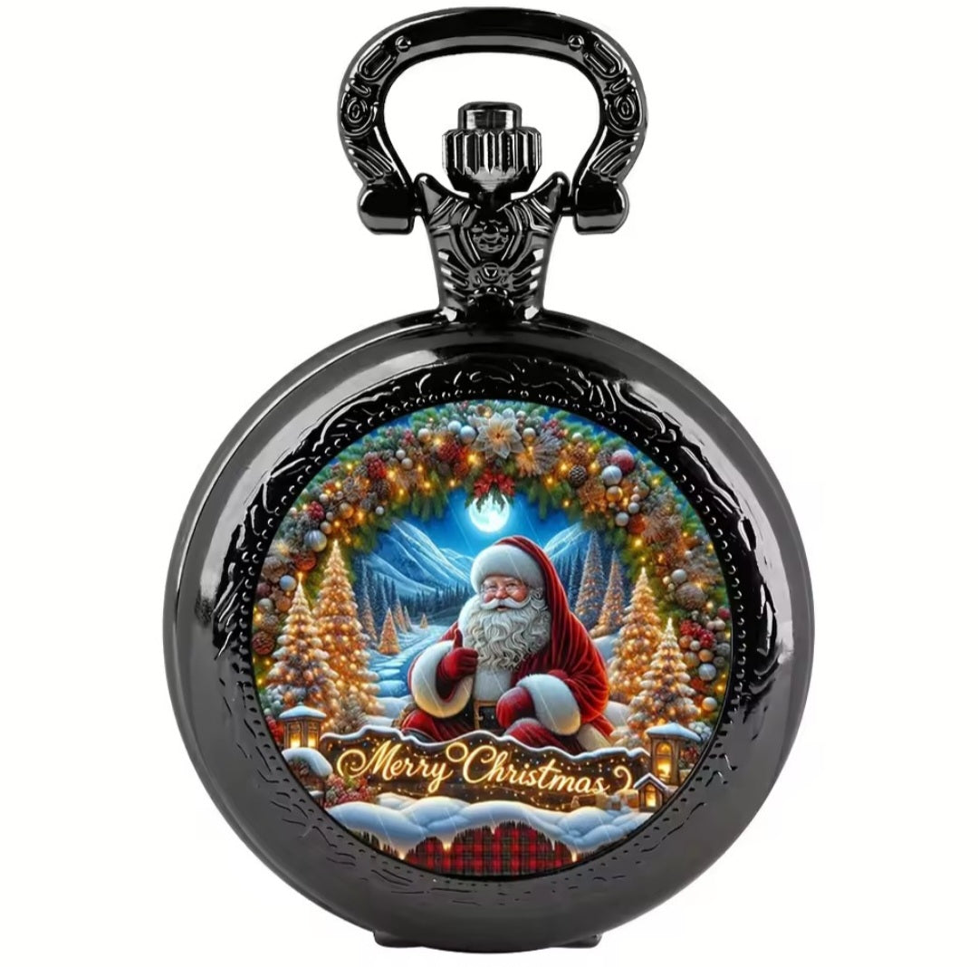 Small Pocket Watch - Santa