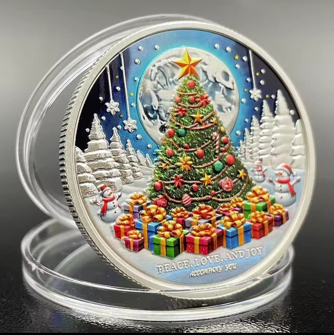 Santa’s Special Collectors Coins - Silver Christmas Tree
