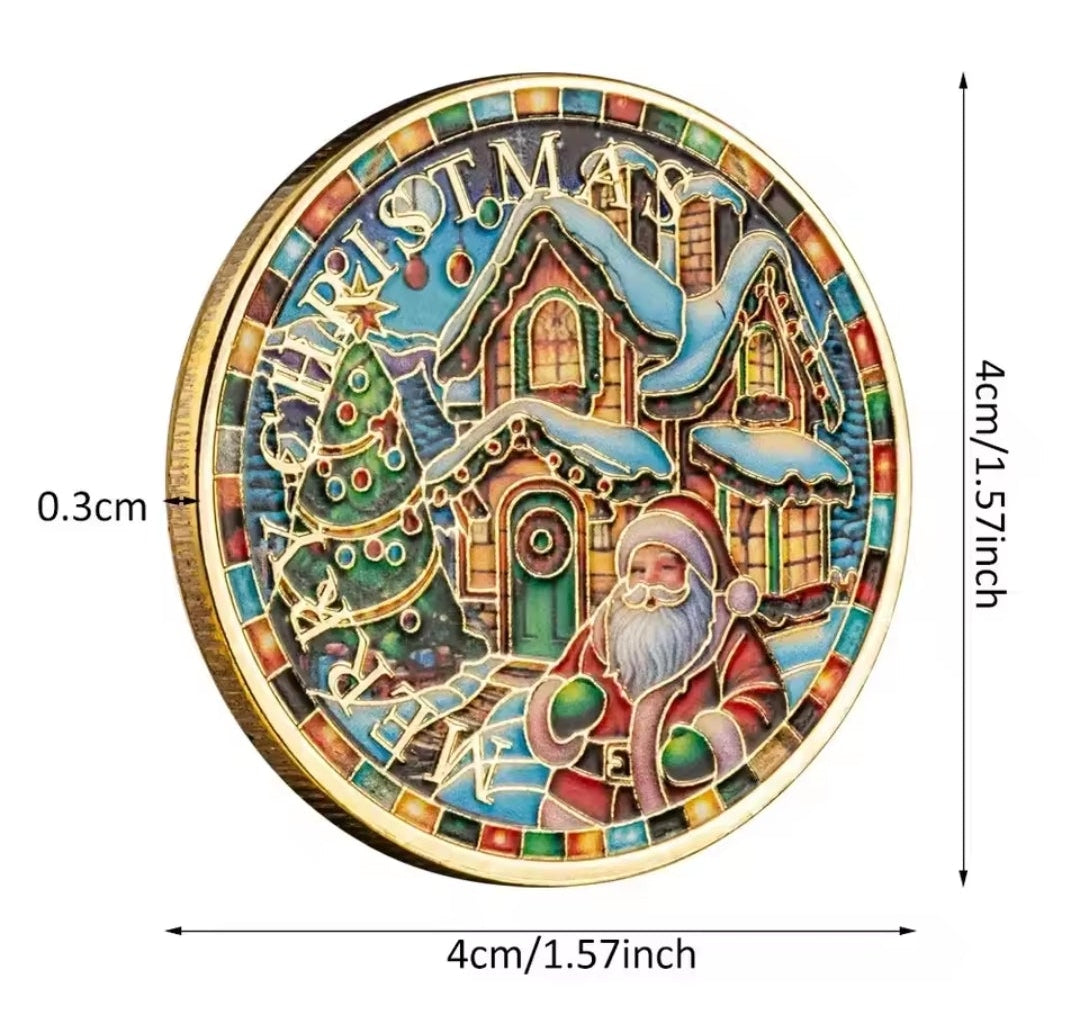 Santa’s Special Collectors Coins - Santa Outside House