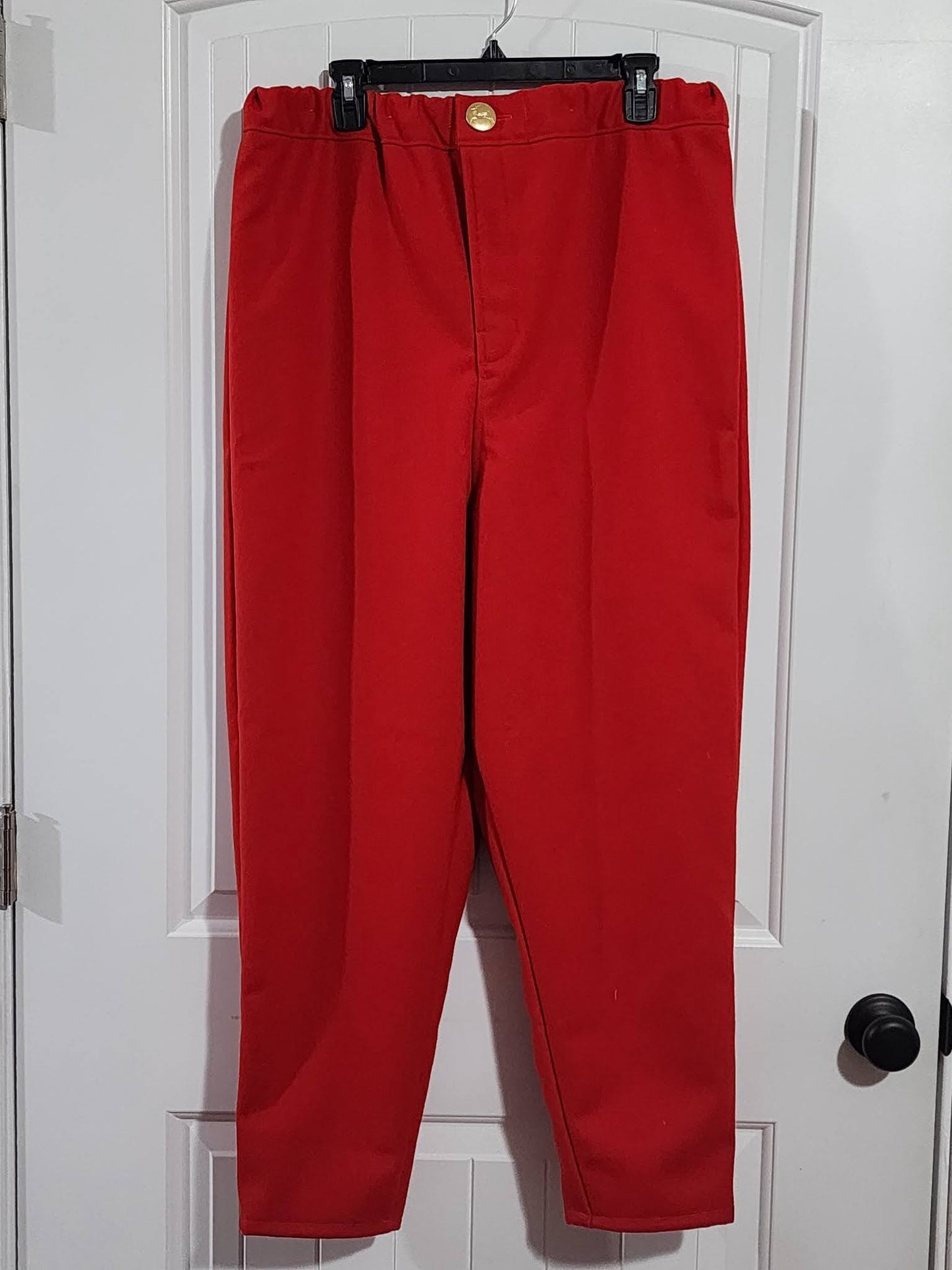 Red Wool Pants
