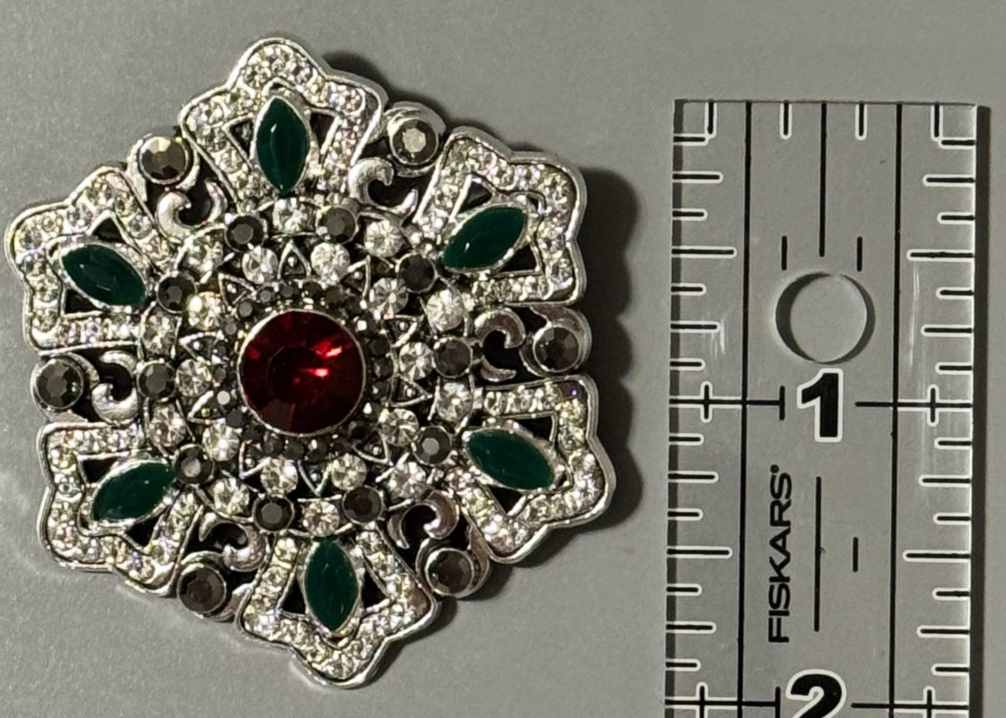 Silver Snowflake Brooch