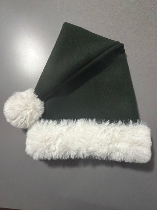 24” hunting green cashmere wool hat