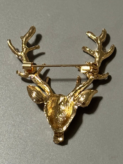 Reindeer Head Brooch