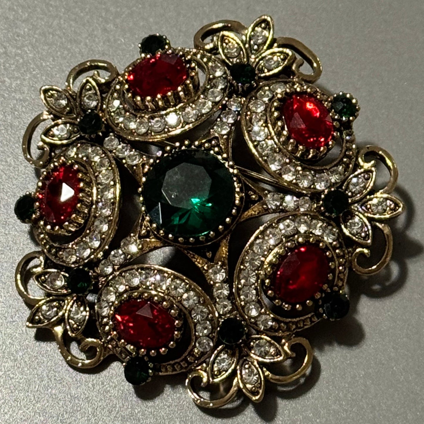 Rounded Snowflake Brooch