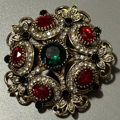 Rounded Snowflake Brooch