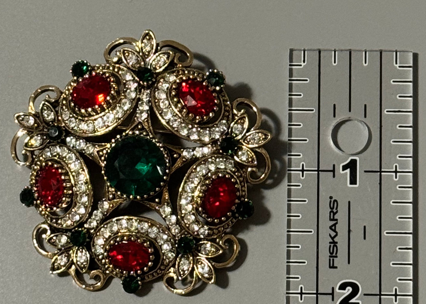 Rounded Snowflake Brooch