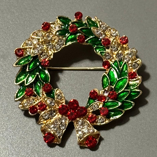 Christmas Wreath Brooch