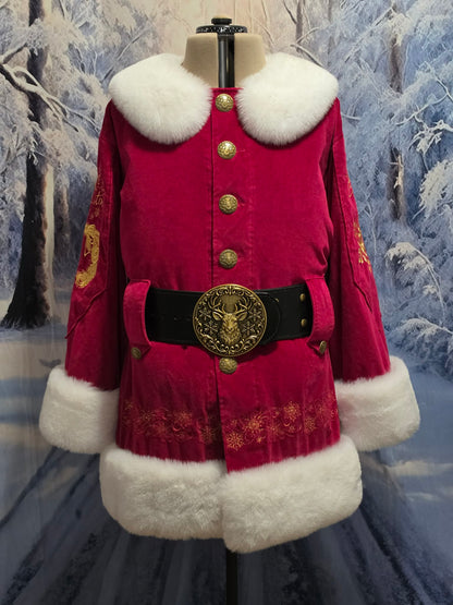 3XL cotton velvet icon coat