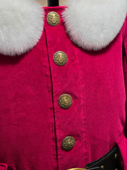 3XL cotton velvet icon coat