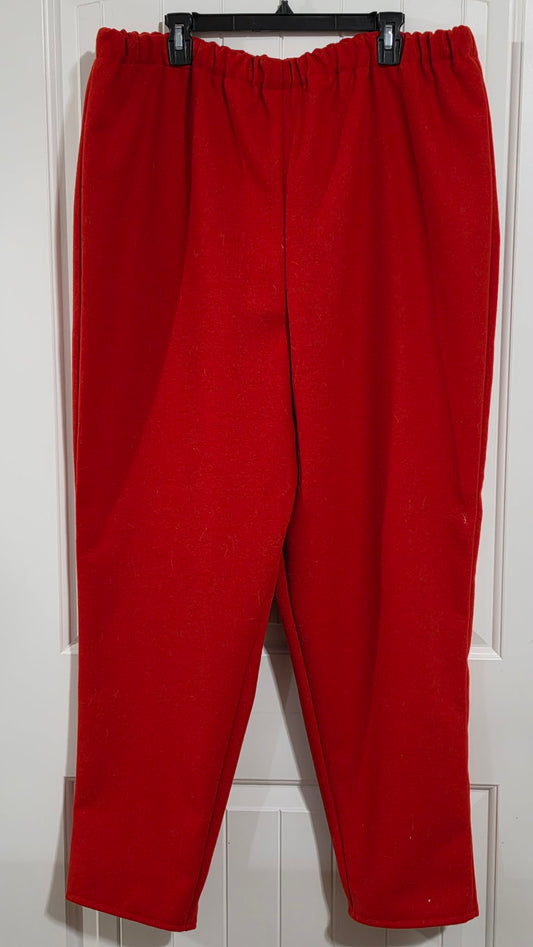 2XL Red Broad Cloth Wool