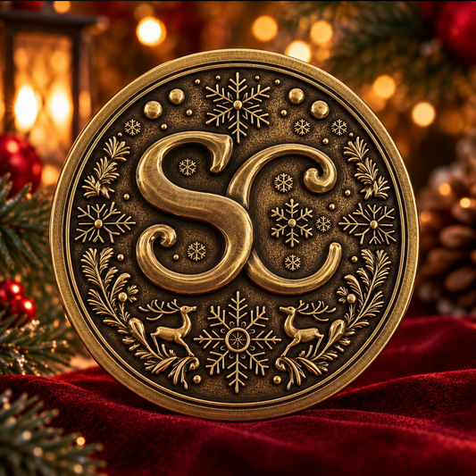 5.5" SC Belt Buckle - Antique Brass