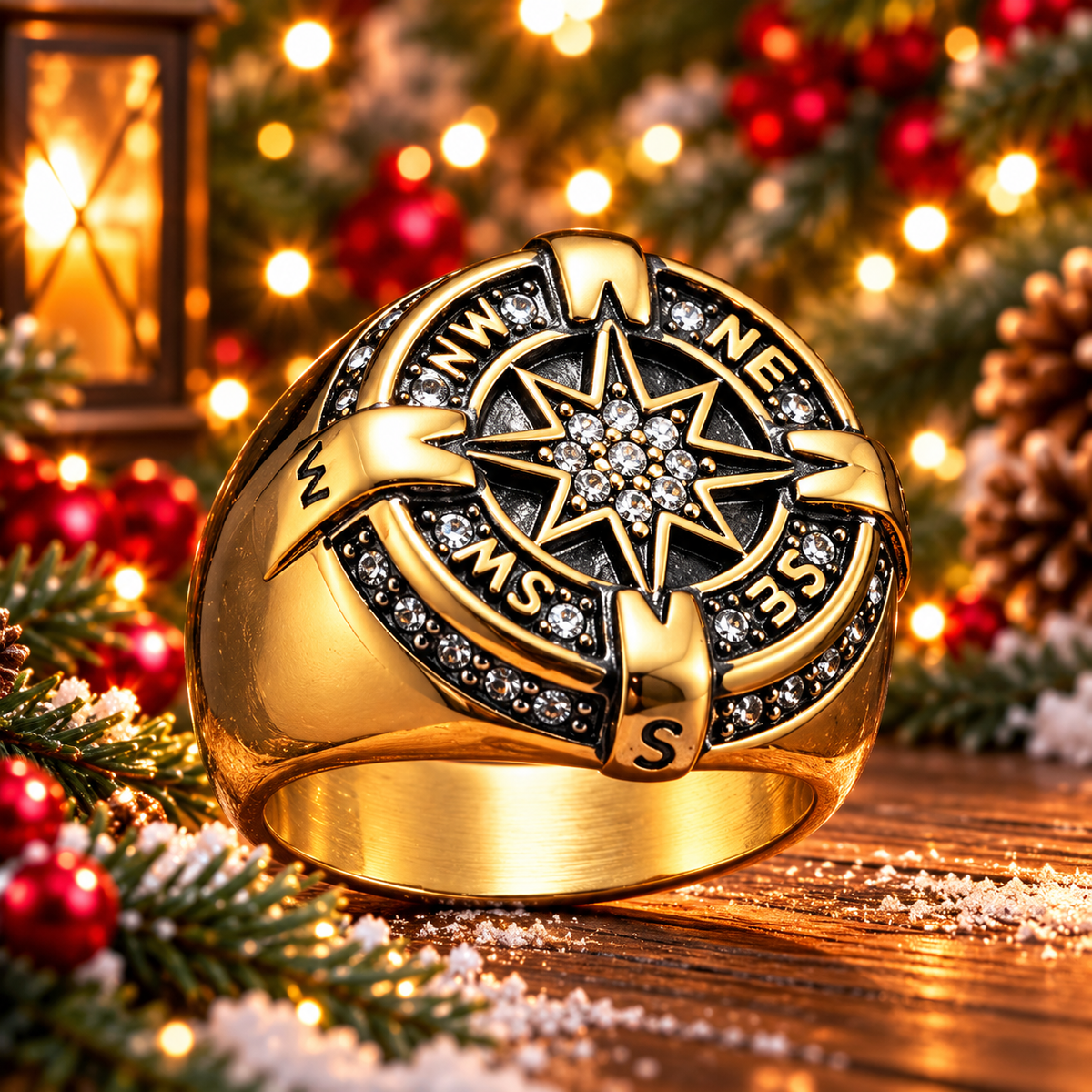Santa Compass Ring