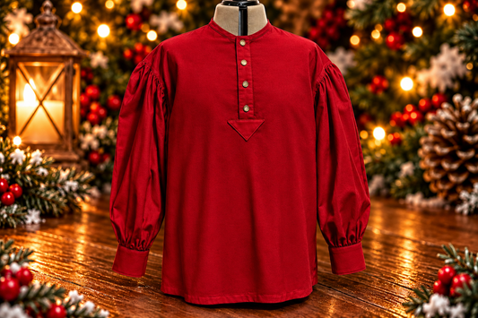 Pre Order Puffy Sleeve Shirt - Red