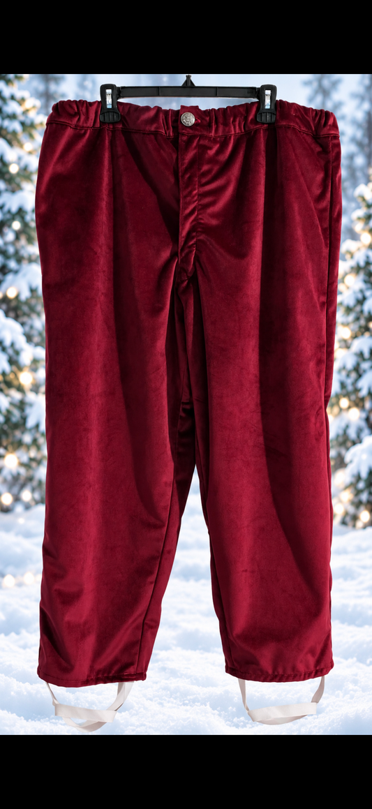 XL Burgundy Velvet pants