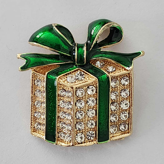 Christmas Present Brooch