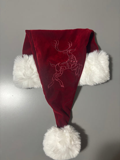 Discounted- 22” Embroidered Burgundy Velvet