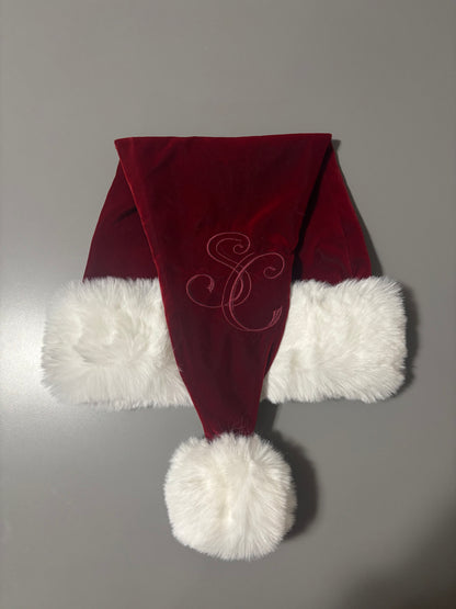 Discounted- 22” Embroidered Burgundy Velvet