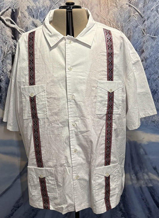 Guayabera Shirt - White