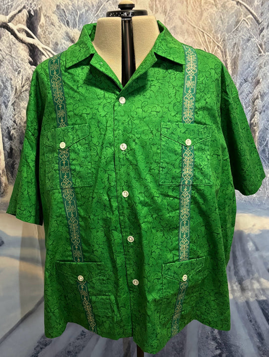 Guayabera Shirt - Green