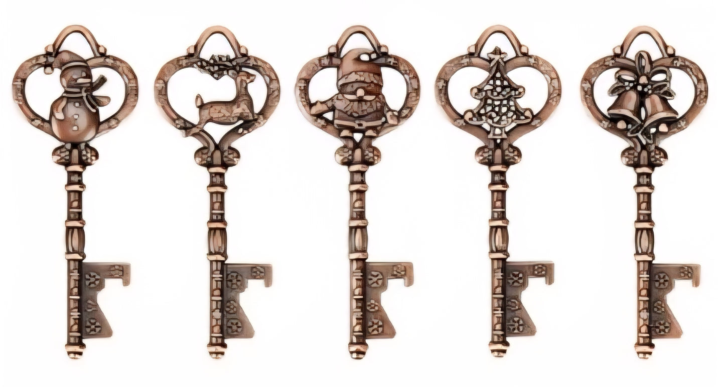 Red Copper Key Set (5 keys)