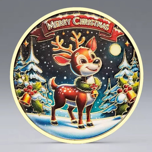 Santa’s Special Collectors Coins - Cute Reindeer