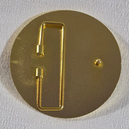 Reindeer Belt Buckle - Bright Gold