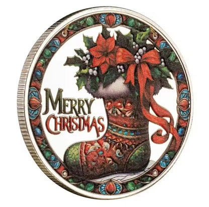 Santa’s Special Collectors Coins - Silver Santa & Reindeer