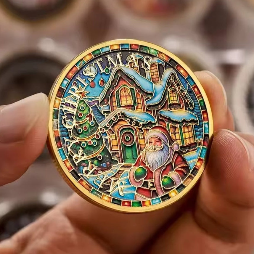 Santa’s Special Collectors Coins -  Santa Outside House