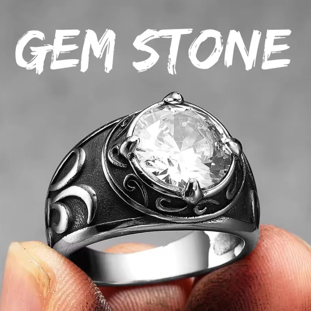 PRE-ORDER Santa Ring - Clear Gem