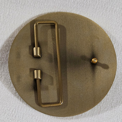 Reindeer Belt Buckle - Antique Gold