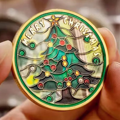 Santa’s Special Collectors Coins - Stained Glass Tree