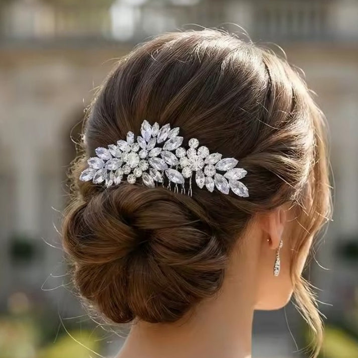 Mrs. Claus Crystal Hair Piece