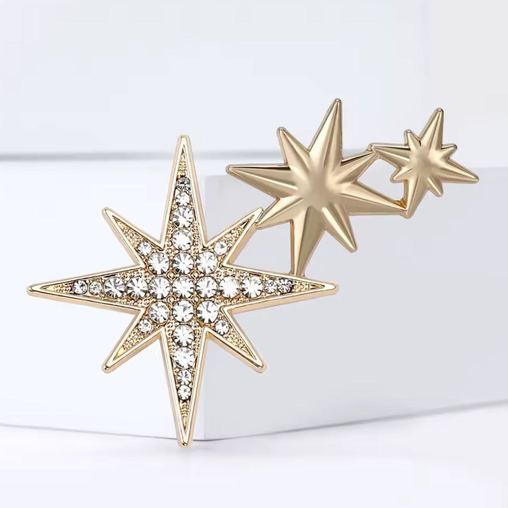 Gold Stars Brooch