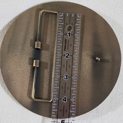 5.5" SC Belt Buckle - Antique Gold