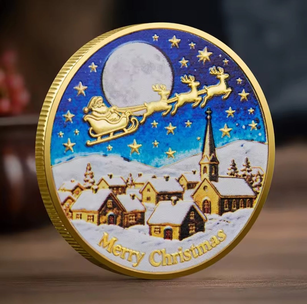 Santa’s Special Collectors Coins - Gold Night Flight – Angie's Originals