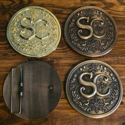 5.5" SC Belt Buckle - Antique Gold