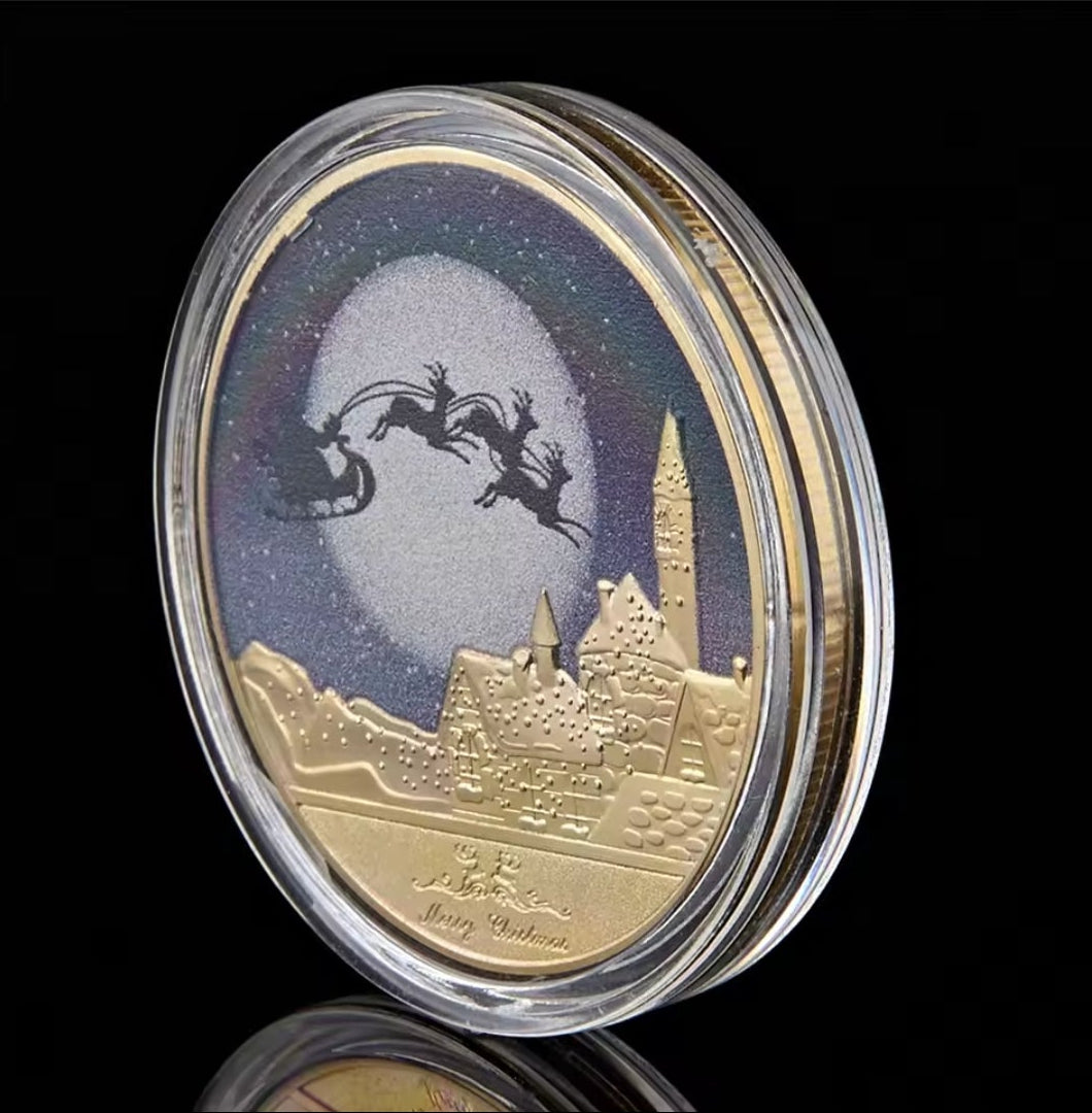 Santa’s Special Collectors Coins - Gold Night Sky