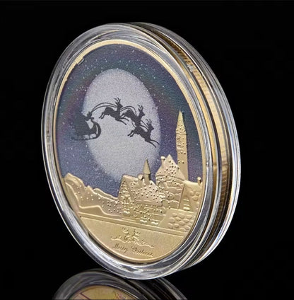 Santa’s Special Collectors Coins - Gold Night Sky