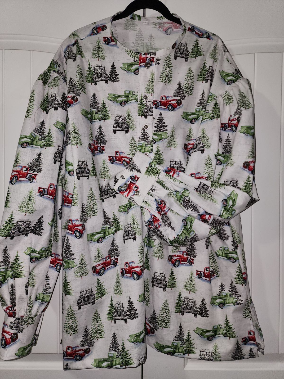 Pre Order Puffy Sleeve Shirt - Antique Trucks