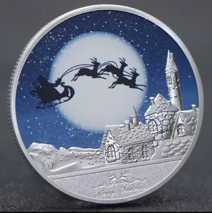 Santa’s Special Collectors Coins - Silver Night Sky