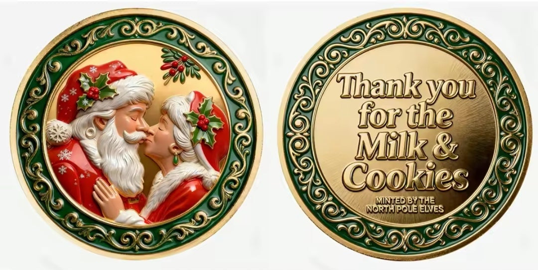 Santa’s Special Collectors Coins - Milk & Cookies